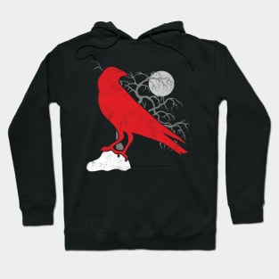 Red Raven and Full Moon Hoodie